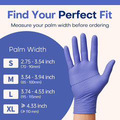 Supmedic Medical Soft Max™ Nitrile Exam Gloves, Powder-Free Latex-Free Food Safe