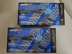 2-Boxes(200 Gloves) 63-336PF Ambi-Dex Powder Free Nitrile Gloves – Blue – Small