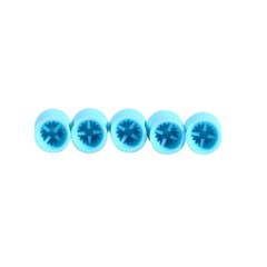 100 pieces Dental Prophy Cup Rubber Polish Polishing Tooth Latch Type Blue sx