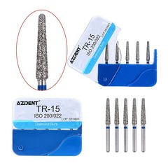 100pcs Dental Diamond Burs for High Speed Handpiece Medium 1.6mm Friction Grip