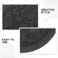 2Pcs Reusable Chinese Han Brick Mold for Craft DIY Rubbing Kit Black Color