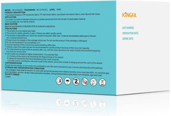 Kingfa KN95 White Face Mask 50 Pcs Disposable Respirator 5-Ply Layer GB2626-2019