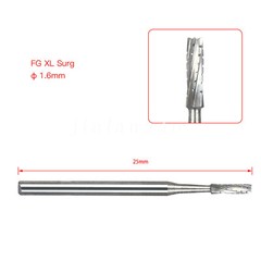 Burr Dental Surgical Burs 557L Long 25mm Carbide Bur High Speed FG SURG FGOS SL