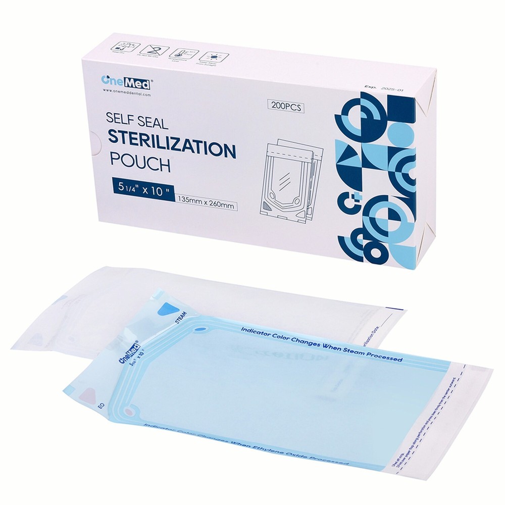 2000(10 Boxes) 5.25″x10″ Dental Sterilization Pouches Sterilizer Autoclave Bags