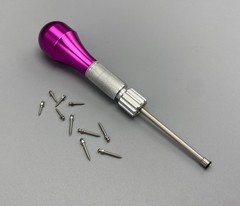 Dental Orthodontic Titanium Micro Implant Mini Screws Self-Drilling Fuchsia set