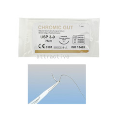 Dental Study Suture Practice Silk Sutures Braided Reverse Needle Train Test
