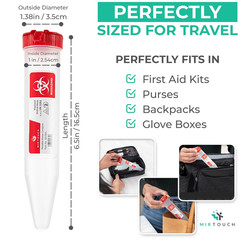Sharps-Shuttle – Single Use Travel Sharps Container for Needles Syringes – Porta
