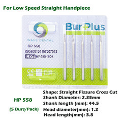 Wave Dental Carbide Bur Straight Handpiece Long Burs HP 555 557 558 559 563
