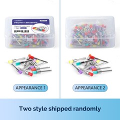 AZDENT Cepillos Dentales de Tazón para Pulir Tipo Plano de Nylon 100pcs/caja