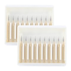 AZDENT 10 Pcs Dental Carbide Trimming & Finishing Burs FG For High Speed Handpie