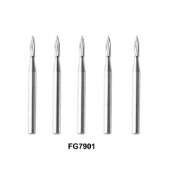 10Pc Dental Trimming & Finishing Drill Tungsten Carbide Flame Bur 7901 7902 7903