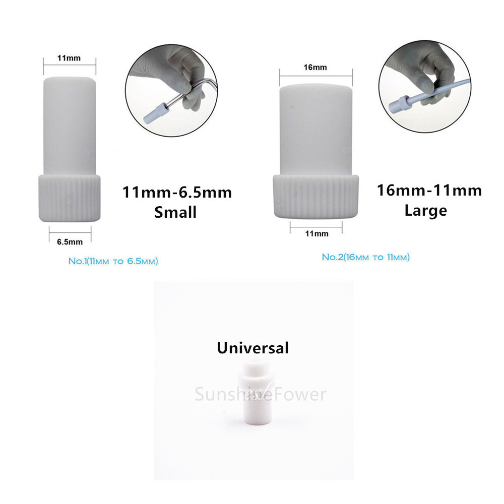 Dental Suction Convertor Saliva Ejector Hose Adaptor white S/M/Universal