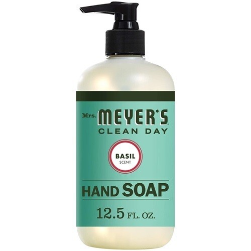 Mrs. Meyer’s SJN651344 Clean Day Liquid Hand Soap, Basil, 12.5 oz