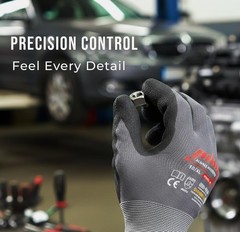 Pilim Work Gloves Men Women 12 Pairs M Nitrile Superior Grip Touchscreen For
