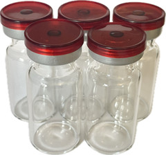 10mL Clear Vials (25) Flip Top Seals (BUYER SEALS W/CRIMPING TOOL NOT INCLUDED)