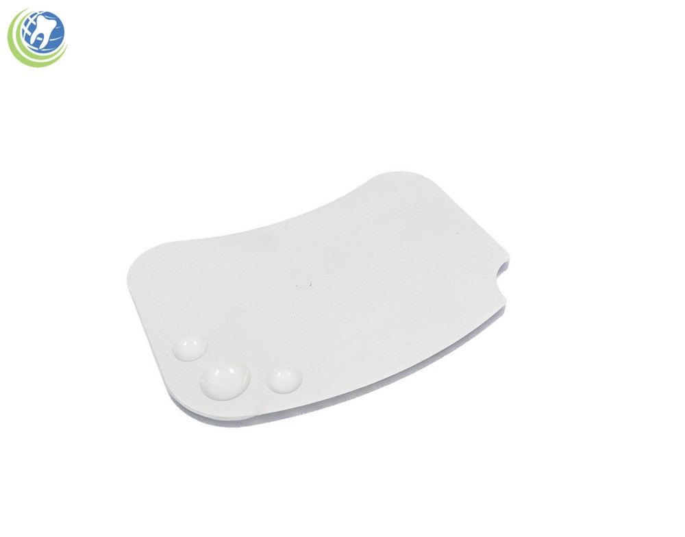 Dental Mini Porcelain Mixing Ceramic Watering Wet Tray Plate Smooth Well