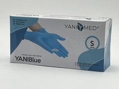 YaniBlue (1000 Ct.) Small Blue Nitrile Disposable Gloves Powder Free Non-Sterile