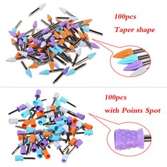 100 pcs/box Dental Rubber Prophy Tooth Polishing Cups brushes Tapered/Screw SA