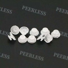 10Pc/Pack Dental Orthodontic Ceramic Lingual Button Orthodontic Round Base Clear