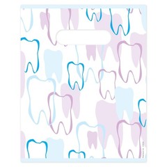 Lightweight 100-Pack Tooth Outline Bags – Ideal for Dental Outreach & Promotions