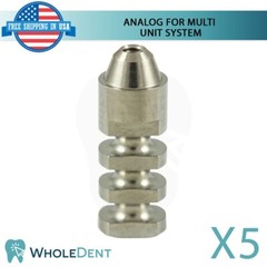 5x Analog For Straight And Angulated Multi Unit 1.6mm Abutment Dental
