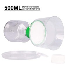 Disposable PES Filter Vacuum Units 0.22μm 500ml Bottle Top&Receiver Flask 4Pcs