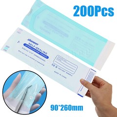 Self-Sealing Sterilization Pouch Bag, 3.5″ x 10″, Paper/Blue Film (Box of 200pc)