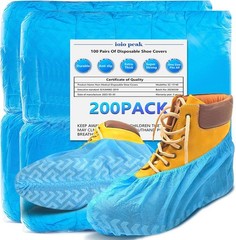Shoe Covers Disposable 50 Pack 25 Pairs Durable Non-Slip Water Resistant & Boot