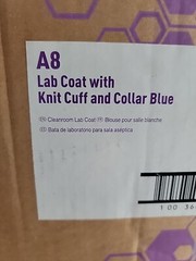 Kimtech Lab Coats A8 Certified Knit Cuffs 10034 Case of 25 Blue 2XL