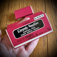 Vintage Carpule Dental Needles #4A-25 ga. Huber Dental Points (Lot of 4 Boxes)