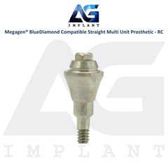 Straight Multi Unit Prosthetic RC Compatible with Megagen® BlueDiamond