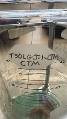 Large 45L Graduated Vessel • Bottom Drain • Side Port • Industrial Lab Equipment