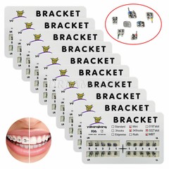 Dental Niti Arch Wire Round / Brackets Braces MBT/Roth 345/3hook Metal
