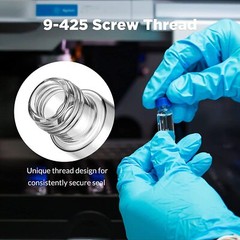 1000PCS 2ml HPLC GC Vials + Screw Caps+29*5.7mm Micro Vial Insert Plastic Spring