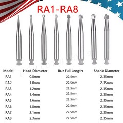 Dental Carbide Burs FG & RA for High & Low Speed (Choose Qty)
