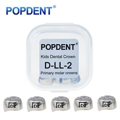 5Pcs Dental Kids Crown Primary Molar Pediatric Crowns stainless steel 48 Sizes