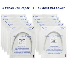 100PCS Dental Orthodontic Arch Wire Niti Round Rectangular Ovoid Natural 16X22