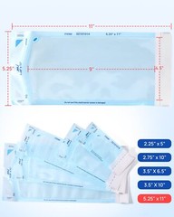 200pcs/box Self-Sealing Sterilization Pouch Sterilizer Bag Autoclave 5-1/4″x11″