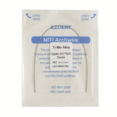 Dental Ortho TMA Titanium Molybdenum Alloy Arch Wires 19*25/17*25 Upper/Lower