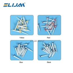 200Pcs/Box Dental Fiber Post Kits Screw/Straight Post Quartz Glass Thread Pile