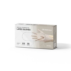 FifthPulse Medical Exam Latex Powder Free Disposable Gloves 50 Pcs XL – Natural