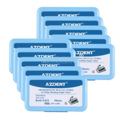 USA 50Sets Dental Orthodontic Buccal Tube Roth 022 1st Molar Bondable Non-Conv
