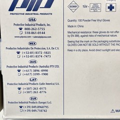 Ambi-dex Powder Free Vinyl Gloves XL 100 Ct (200 Total) Latex Free 2 Boxes New