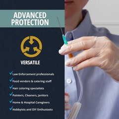 Disposable Medical Grade Vinyl Exam Gloves, Latex & Powder Free, Ultra-Strong…