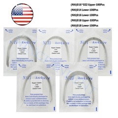 US Dental Ortho Arch Wire NiTi Stainless Reverse Curve Nature Round Square Ovoid