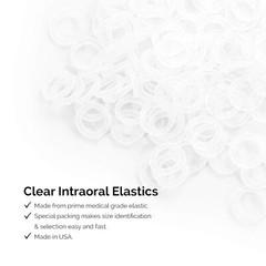 JMU Elastics Bands for Orthodontic Dental Braces Teeth Latex Free Light – Heavy