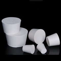 White Rubber Bung Stopper Tapered Plugs Laboratory Solid Stoppers Various Sizes