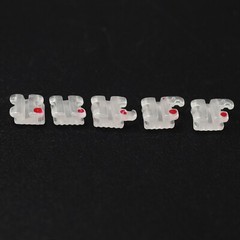 Dental Orthodontic Ceramic Brackets Self Ligating Braces Clear Sapphire Roth MBT