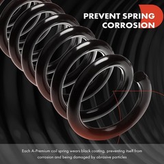 A-Premium 2Pcs Rear Suspension Coil Spring Set Compatible Toyota Sienna