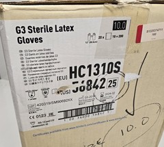 Kimtech 56842 G3 Sterile Latex Gloves Size 10 12″ long (box 200 pair) HC1310S